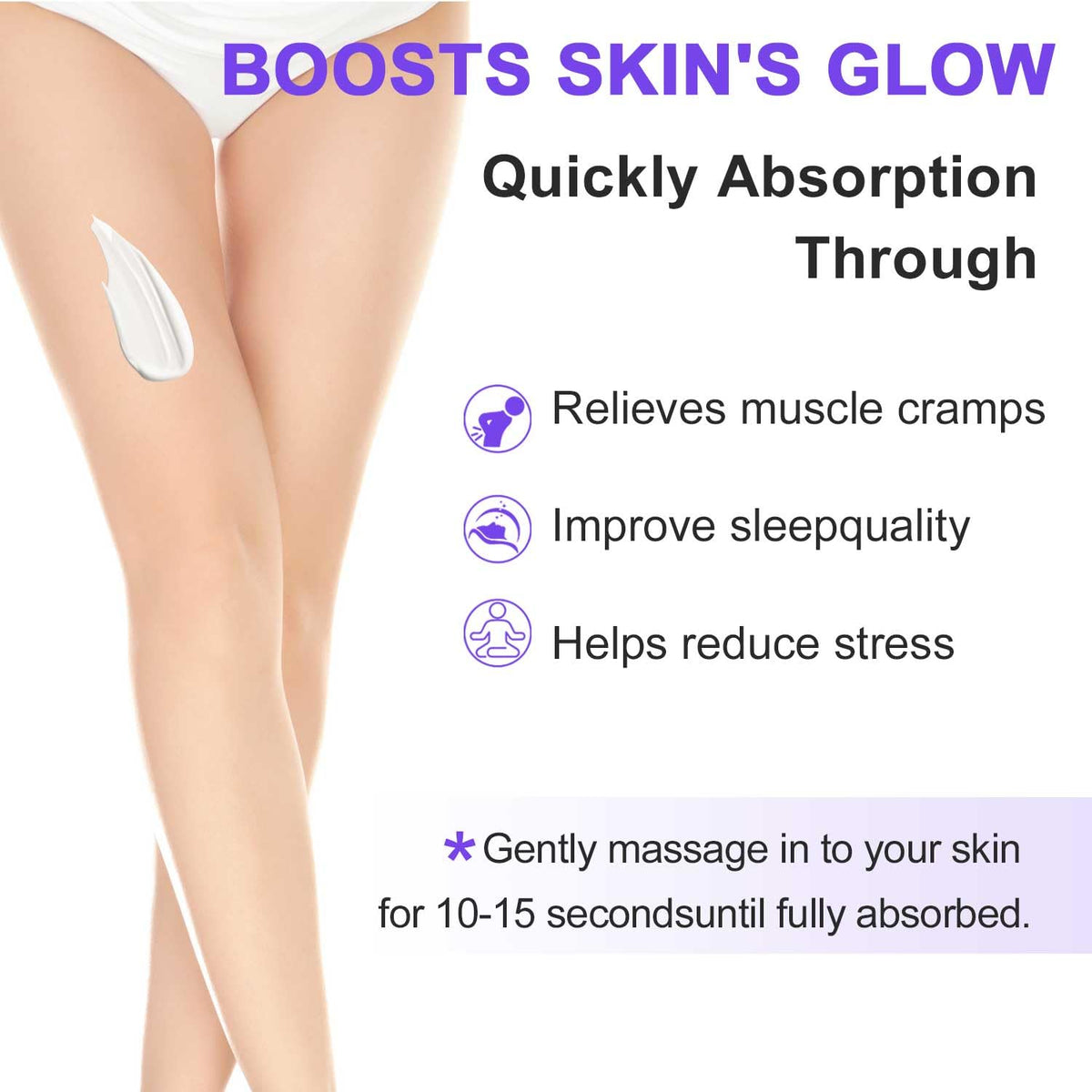RIGBOO Magnesium Lotion for Sleep, Magnesium Cream, Muscle Relief and Relaxation Non-Greasy, Fast Absorbing Body Lotion with Coconut Oil with Chamomile, Safe for Sensitive Skin (Lavender) RIGBOOBuy Supplements Australia