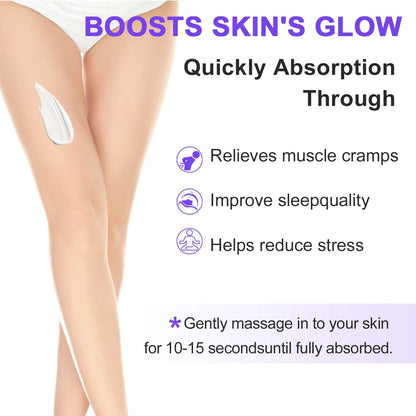 RIGBOO Magnesium Lotion for Sleep, Magnesium Cream, Muscle Relief and Relaxation Non-Greasy, Fast Absorbing Body Lotion with Coconut Oil with Chamomile, Safe for Sensitive Skin (Lavender) RIGBOOBuy Supplements Australia
