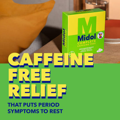 Midol Complete Caffeine Free Caplets 24ct: Midol Complete Caffeine Free Menstrual Pain Relief Caplets with Acetaminophen, Provides Headache Relief and Period Cramps Relief, 24 Count MidolBuy Supplements Australia