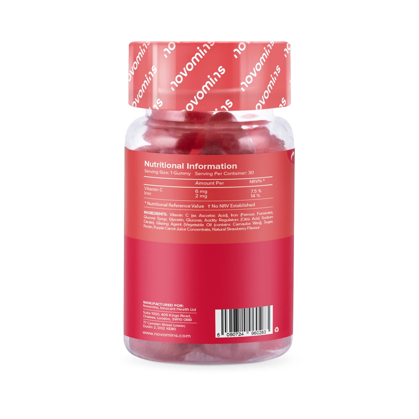 Kids Iron Gummies – Iron Supplement for Kids – Energy & Immune System – Vegan novominsBuy Supplements Australia