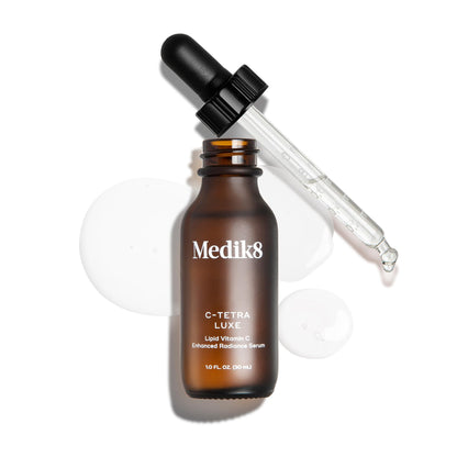 Medik8 C-Tetra Luxe - Balancing Vitamin C Serum For Face - Smooths Fine Lines and Wrinkles - Face Serum with Squalane - Vegan and Gluten Free - 1.0 oz Medik8 buy supplements Au