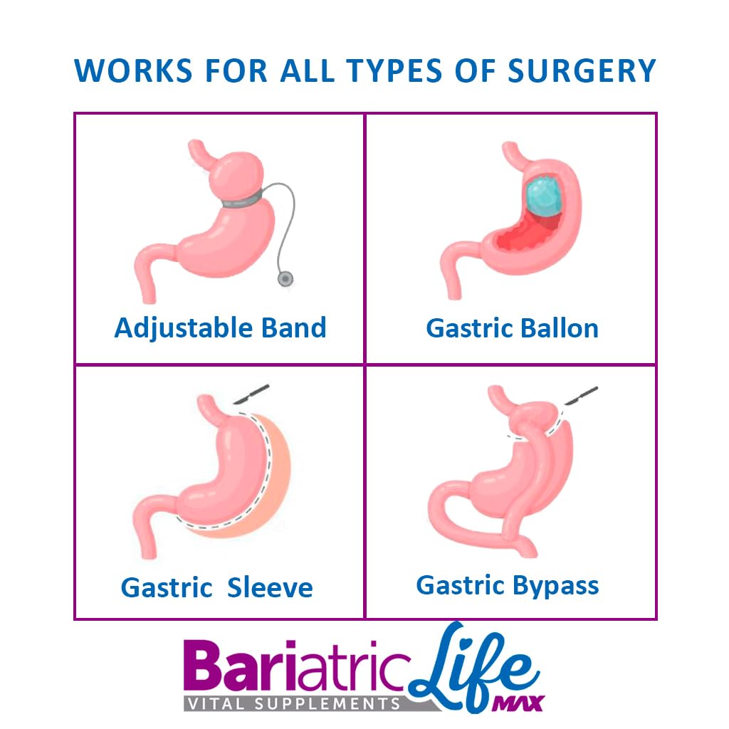 Bariatric Multivitamin Design for Post Bariatric Surgery Mens Patients, Sugar Free, 100+ Vitamins, Minerals & Amino Acids, Supports Muscle, Heart Bariatric Life MaxBuy Supplements Australia