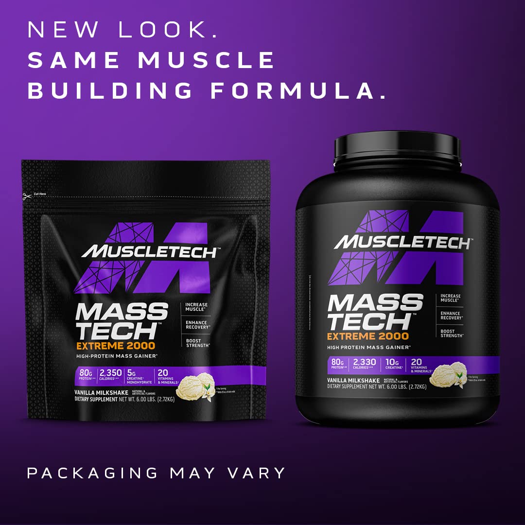 Muscletech Mass Gainer Mass-Tech Extreme 2000, Muscle Builder Whey Protein Powder MuscleTechBuy Supplements Australia
