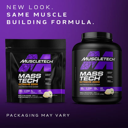 Muscletech Mass Gainer Mass-Tech Extreme 2000, Muscle Builder Whey Protein Powder MuscleTechBuy Supplements Australia