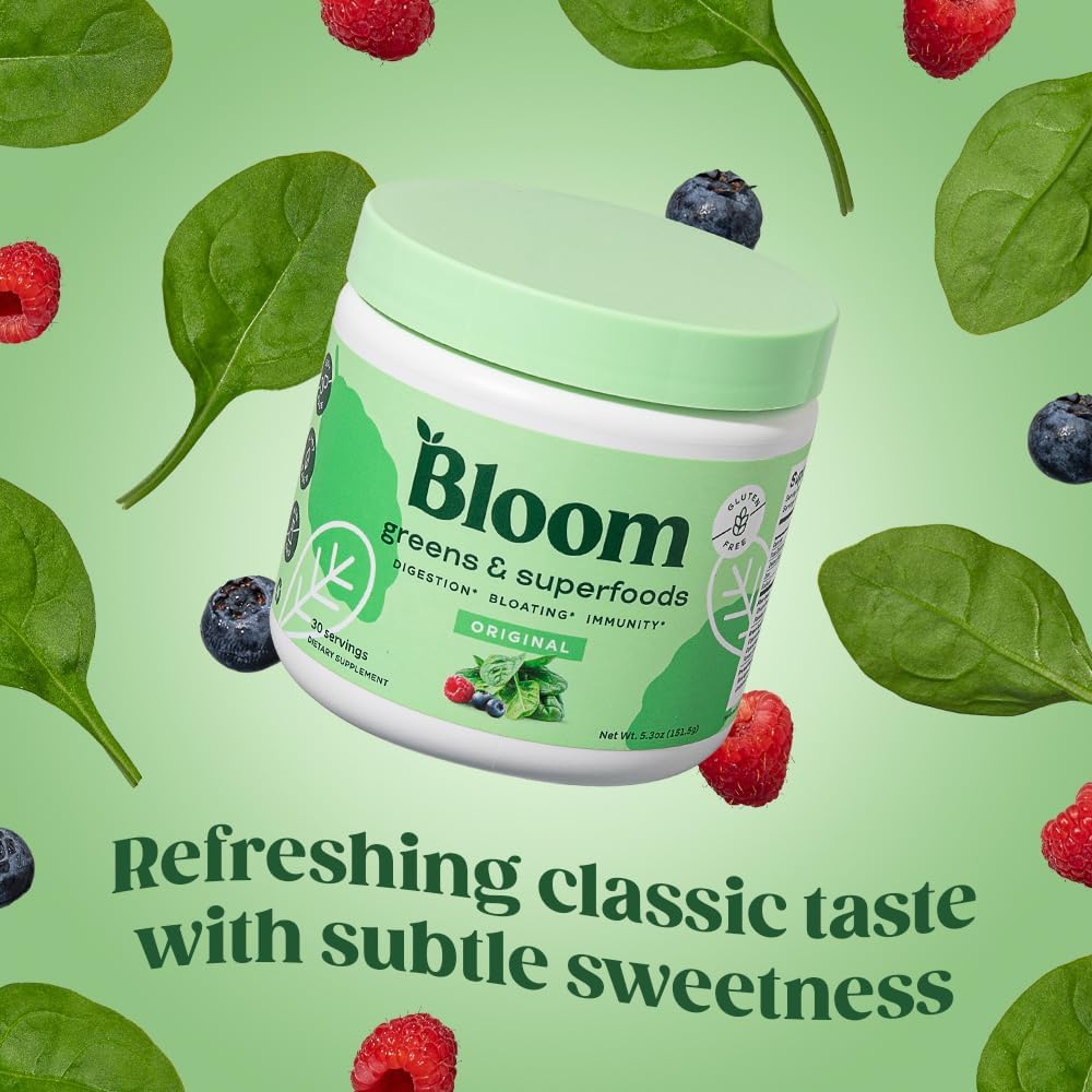 Bloom Nutrition Greens and Superfoods Powder for Digestive Health, Greens Powder Bloom NutritionBuy Supplements Australia