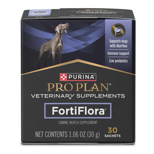 Purina Pro Plan Veterinary Supplements FortiFlora Daily Probiotics for Dogs, Helps Digestive Gut Health and Diarrhea - 30 ct. Box Pro Plan Veterinary DietsBuy Supplements Australia