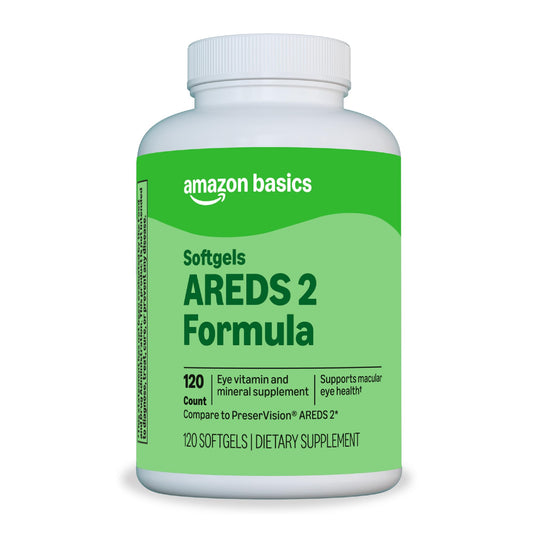 Amazon Basics Eye Vitamin and Mineral Supplement, AREDS 2 Formula with Lutein & Zeaxanthin, 120 Softgels Amazon BasicsBuy Supplements Australia