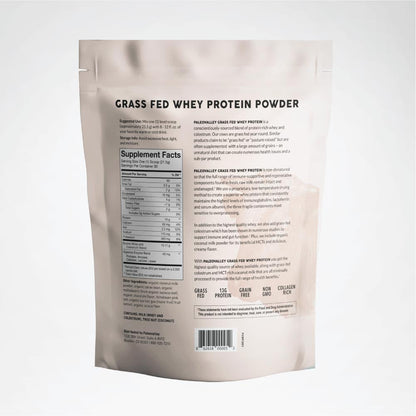 Paleovalley 100% Grassfed Whey Protein Powder with Colostrum, 30 Serving - Vanilla, 13g Protein, Muscle Building, Immune Support, Gut Health PaleovalleyBuy Supplements Australia