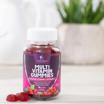Multivitamin Gummies for Adult with Vitamins A, C, D, B12 - Gummy Multivitamins for Daily Nutritional Support Nature's NutritionBuy Supplements Australia