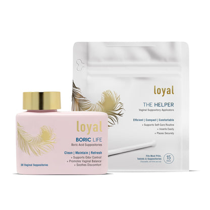 Loyal Boric Life Suppositories 600mg Bundle with Applicator, 30 Suppositories & 15 Applicators LoyalBuy Supplements Australia