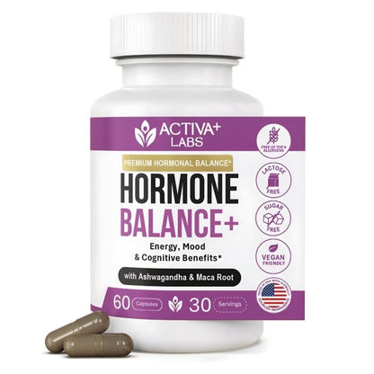Activa Labs+ Hormone Balance for Women | Boost Energy, Mood, Libido and Focus | Supports Cycle&Menopause Comfort | Gluten, Soy&Lactose Free | 30 Day Supply Activa LabsBuy Supplements Australia