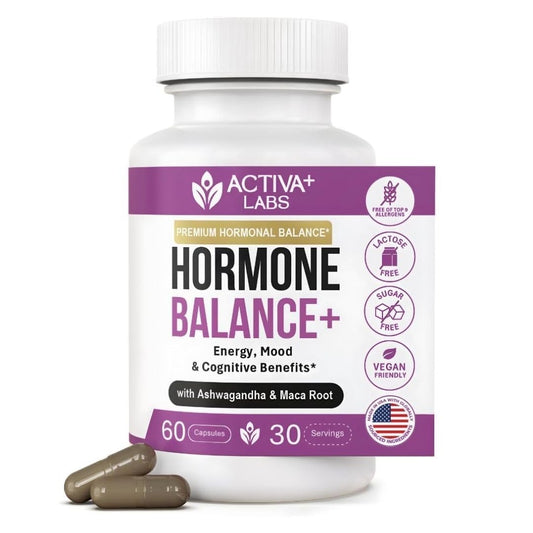 Activa Labs+ Hormone Balance for Women | Boost Energy, Mood, Libido and Focus | Supports Cycle&Menopause Comfort | Gluten, Soy&Lactose Free | 30 Day Supply Activa LabsBuy Supplements Australia