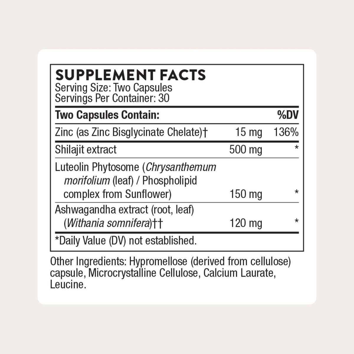 THORNE - Advanced Testosterone Support - Men's Health Supplement - Supports Healthy Testosterone Levels & Muscle Fatigue* - with Ashwagandha, Shilajit & Zinc - Gluten, Dairy & Soy-Free - 30 Servings THORNEBuy Supplements Australia