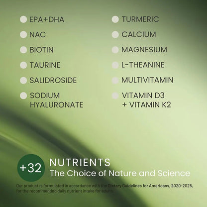 NEUMINA Multivitamin for Women, All-in-One Vitamin Packs for Hair Skin and Nails, Energy Producton, Bone Health, Stress Relief NEUMINA