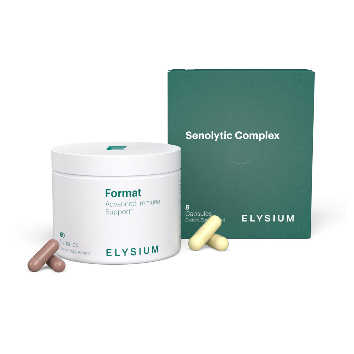 ELYSIUM Format Immune Support Supplement - Vitamin C Supplement, Immunity Support, Immune Defense, Intermittent Senolytic Complex Immune Support for Adults, Complete Immunity Supplement - 60ct ELYSIUMBuy Supplements Australia