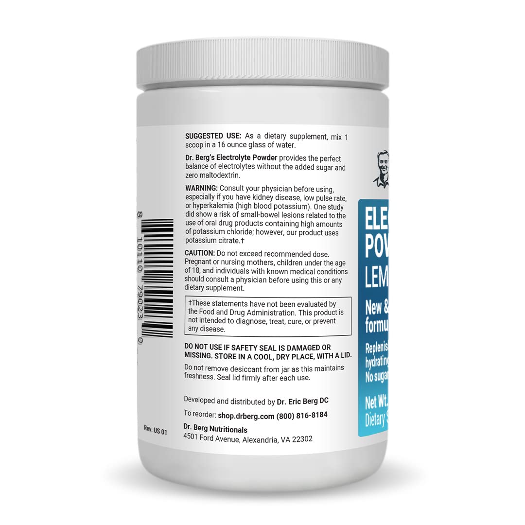 Dr. Berg's Electrolyte Powder 100 Servings Bundle - Raspberry Lemon & Lemonade Dr. Berg NutritionalsBuy Supplements Australia