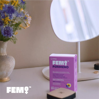 Upsa FEM Perimeno Perimenopause Supplements for Women - Non-Hormonal Pre-Menopause Support for Hot Flashes, Night Sweats, Mood, Sleep & Low Energy - 30 Capsules UpsaBuy Supplements Australia