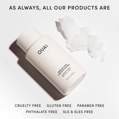 OUAI Medium Conditioner Refill - Hydrating Hair Conditioner with Coconut Oil, Babassu Oil, and Keratin - Strengthens, Repairs and Adds Shine - Paraben and Phthalate Free Hair Care Products (32 Oz) OUAIBuy Supplements Australia