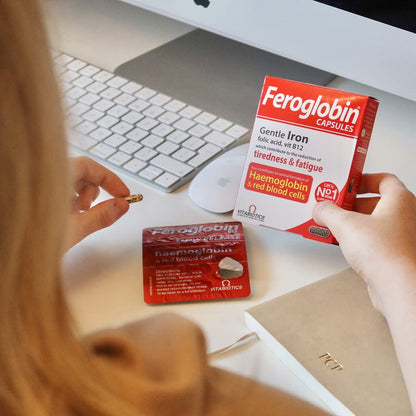 Feroglobin Iron Capsule Helps to reduce tiredness and fatigue FeroglobinBuy Supplements Australia