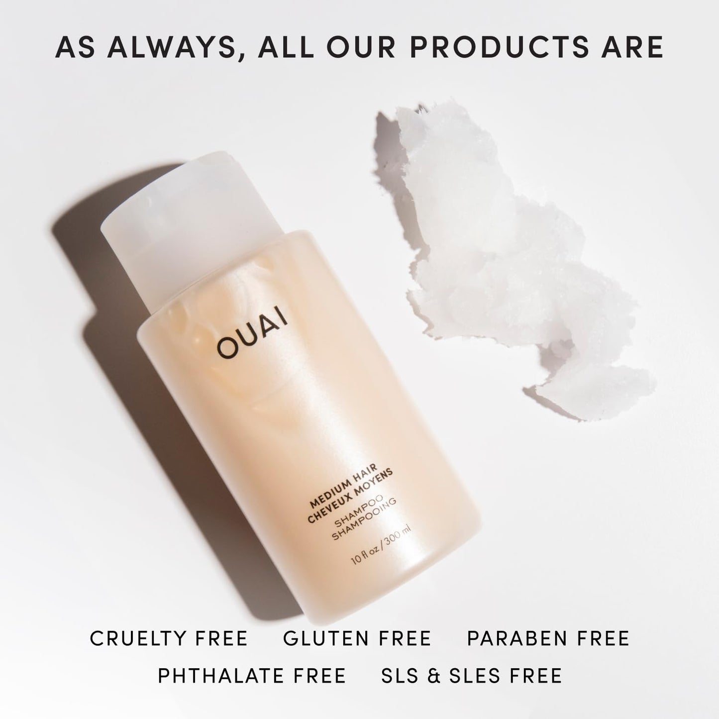 OUAI Medium Shampoo Refill - Hydrating Shampoo with Coconut Oil, Babassu, Kumquat Extract and Keratin - Strengthens, Nourishes and Adds Shine - Paraben, Phthalate and Sulfate Free Hair Care (32 Fl Oz) OUAIBuy Supplements Australia