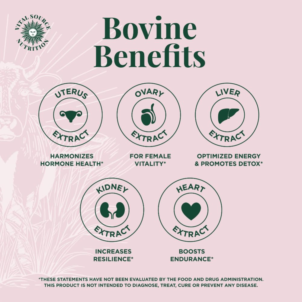 Vital Source Nutrition - BiFi Capsules - Premium Primal Organ Blend - Supports Hormone Health, Energy, Stamina & Clarity - Daily Vitality - Ancestral Supplements for Women - No Artificial Ingredients Vital Source NutritionBuy Supplements Australia