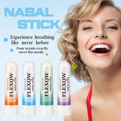 FLEXQW Peppermint Cooling Nasal Inhaler Stick, Refreshing & Soothing Nasal Care, Portable Energy Boost Stick for Congestion Relief, Focus & Freshness, Travel Size FLEXQWBuy Supplements Australia