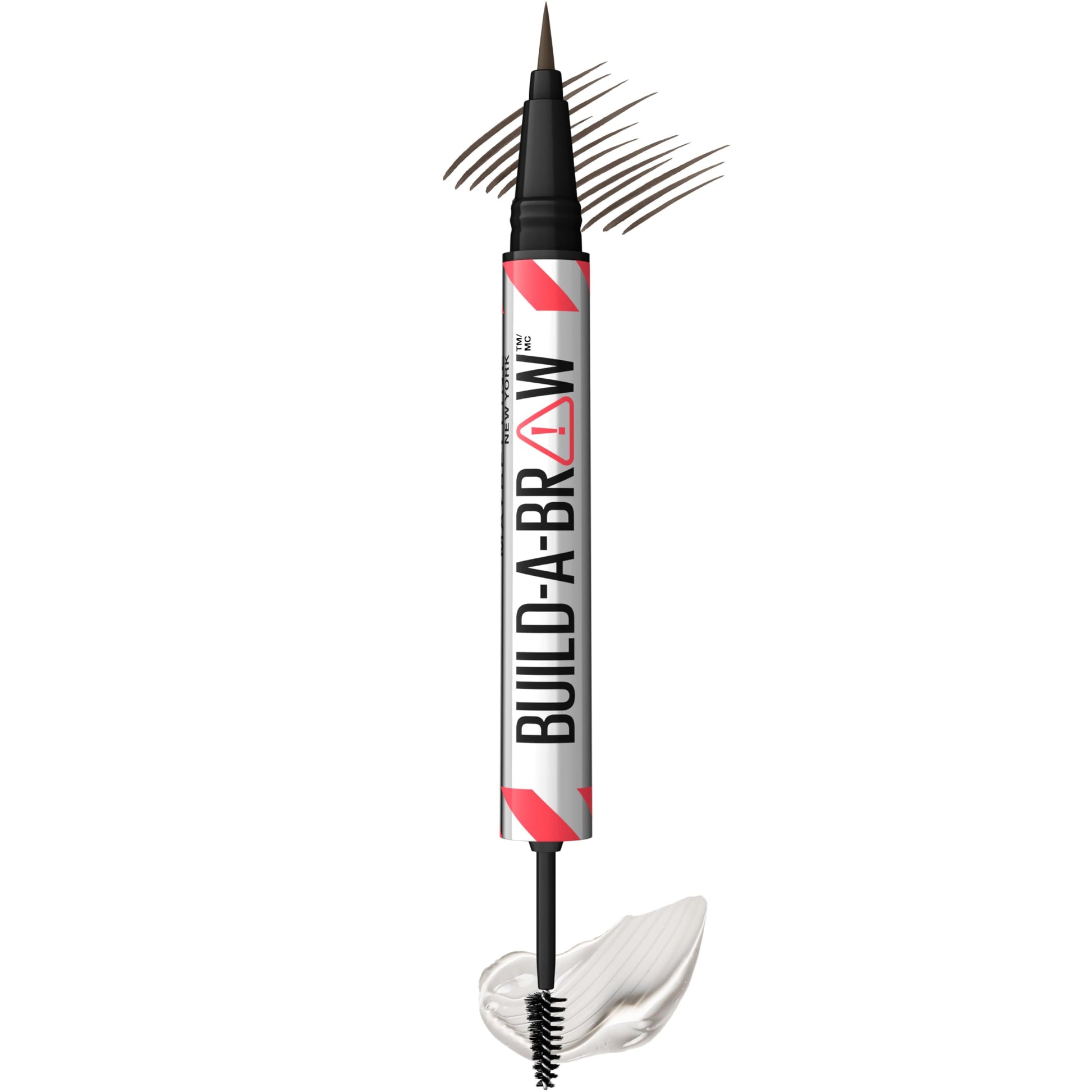 Maybelline Build-A-Brow 2-in-1 Brow Pen and Sealing Eyebrow Gel, Eyebrow Makeup for Real-Looking, Fuller Brows, Black Brown, 1 Count MAYBELLINEBuy Supplements Australia