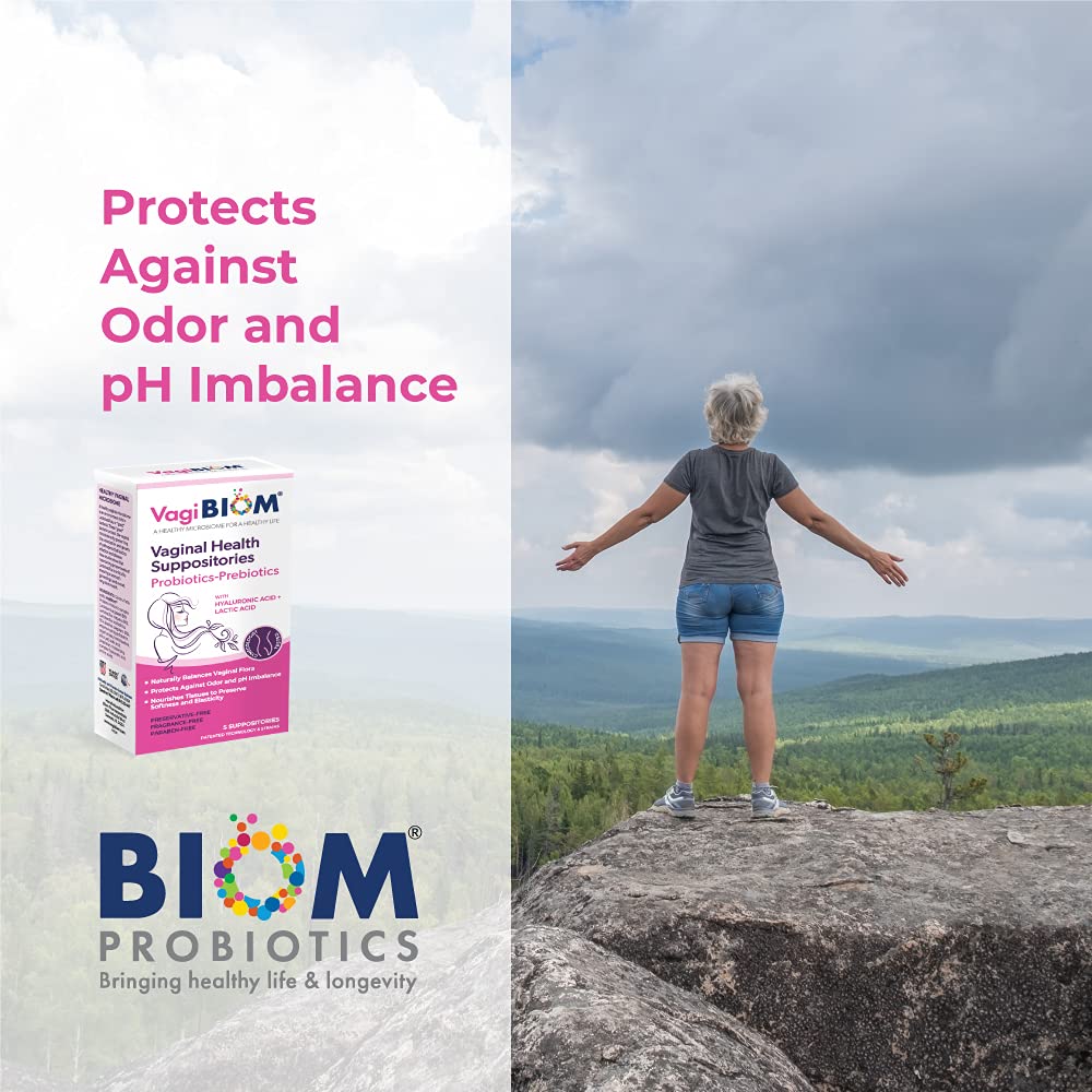 VagiBiom Lactobacillus Suppository: Microbiome Flora balance and Odor Control Regimen VagiBiomBuy Supplements Australia
