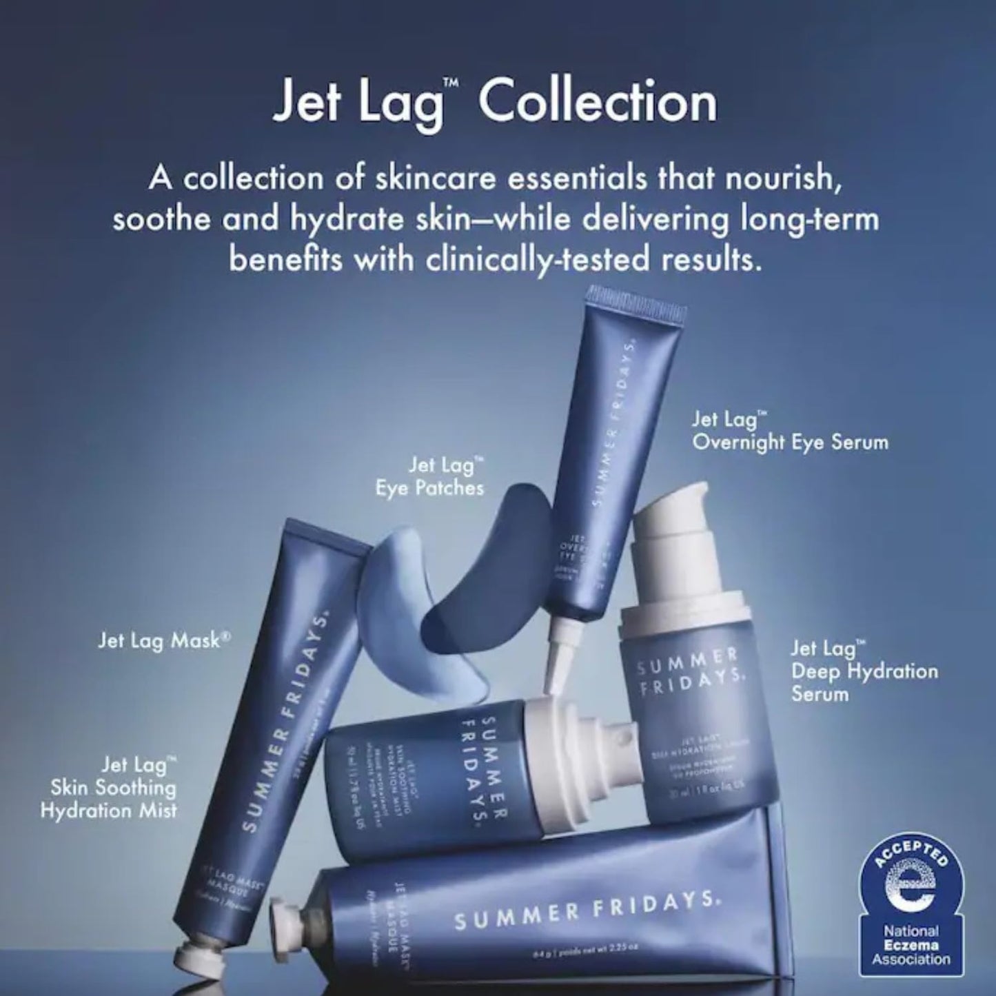 Summer Fridays Jet Lag Under Eye Patches - Hydrating & Depuffing Hydrogel Eye Masks
