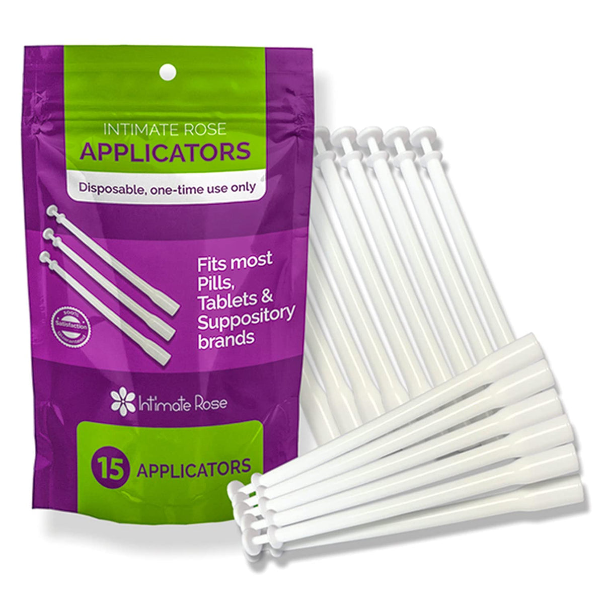 Intimate Rose 15 Count Vaginal Suppository Applicator - Fits Most Boric Acid Suppositories & Vaginal Suppository - Individually Wrapped Suppository Applicators from Intimate RoseBuy Supplements Australia