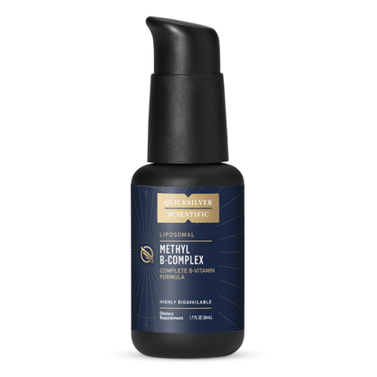 Quicksilver Scientific Methyl B Complex - Liquid Vitamin with Superior Liposomal Absorption of Vitamin B12, Folate, Vitamin B6, Riboflavin, Biotin, Pantothenic Acid, Vitamin B1, Niacin (50 ml) Quicksilver ScientificBuy Supplements Australia
