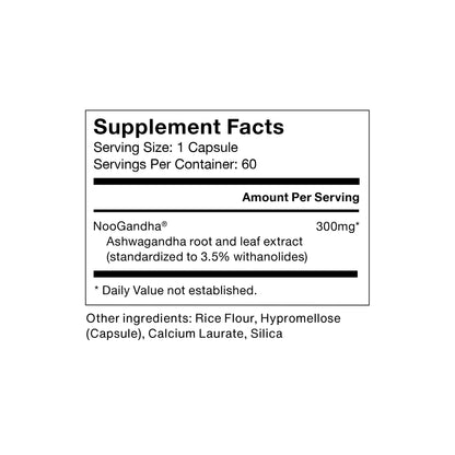 Momentous Ashwagandha Supplement - 300 mg NooGandha Ashwagandha Extract - Cognitive Performance, Alertness, & Focus Support - NSF Certified for Sport - Vegan - GMO- & Gluten-Free - 60 Servings MomentousBuy Supplements Australia