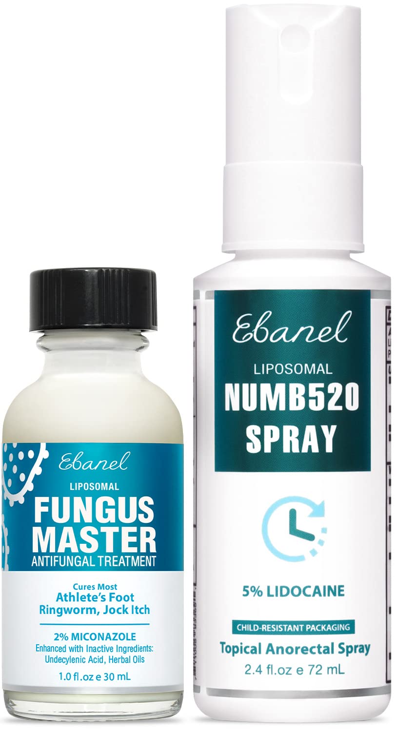 Ebanel Bundle of Fungus Treatment 1 Oz, and Lidocaine Numbing Spray Ebanel buy supplements Au