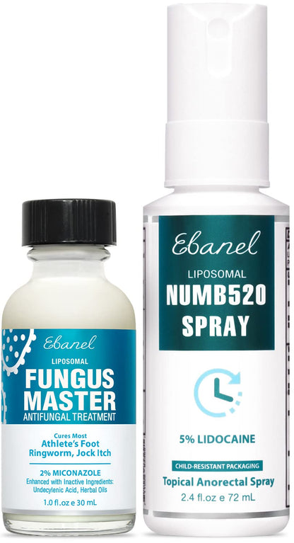 Ebanel Bundle of Fungus Treatment 1 Oz, and Lidocaine Numbing Spray Ebanel buy supplements Au