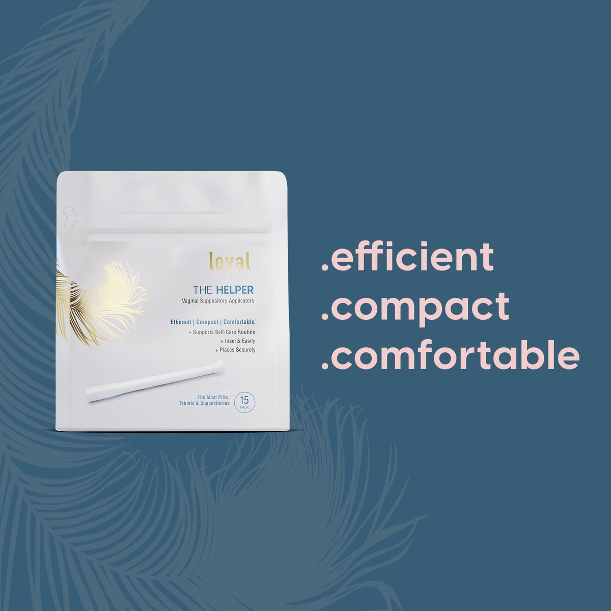 Loyal The Helper Suppository Applicators | Efficient | Compact | Comfortable | Fits Most Brands, Pills, Tablets and Boric Acid Suppositories (30-Pack) LoyalBuy Supplements Australia