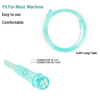 2 Pack Oxygen Mask for Face Adult with 6.6 Ft Tube and Adjustable Elastic Strap - Size XL REALBEBFFBuy Supplements Australia
