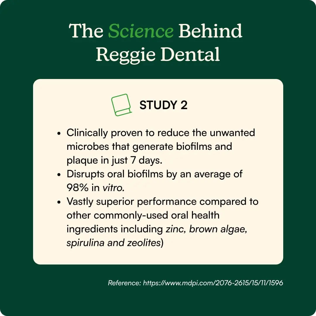 Reggie Dental Powder for Dogs | Reduce Bad Breath in 7 Days, Plaque & Tartar Control | Natural Dog Dental Supplement | Postbiotic Formula with Organic Kelp | Vet-Approved & Made in USA | 60 Servings ReggieBuy Supplements Australia