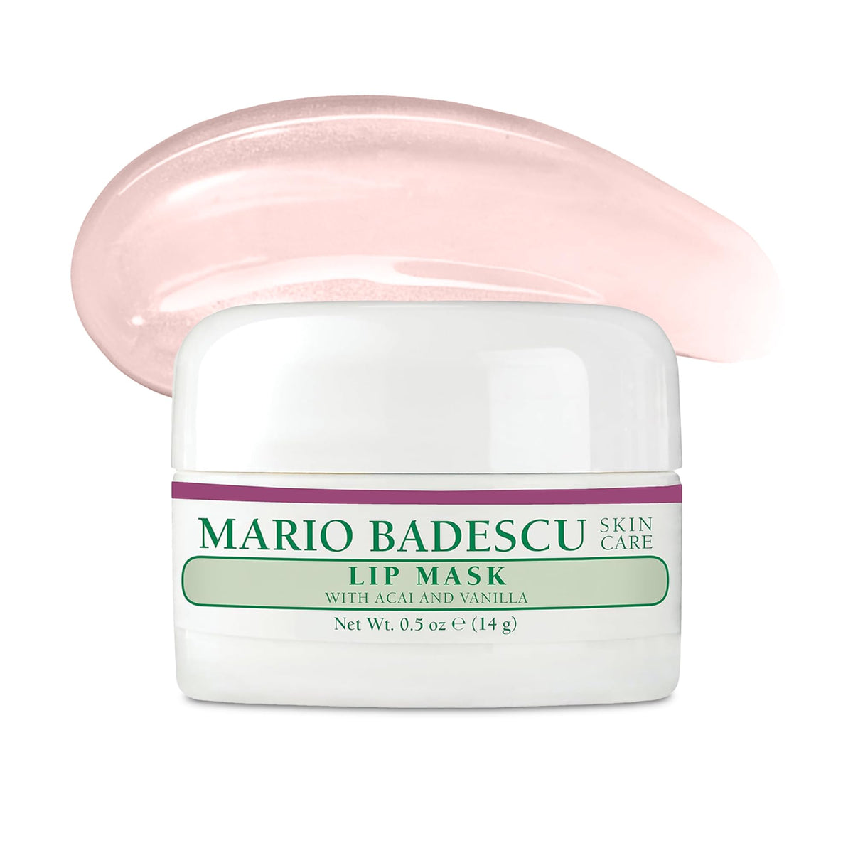 Mario Badescu Lip Mask with Acai and Vanilla for All Skin Types, Overnight Lip Treatment Enriched With Skin