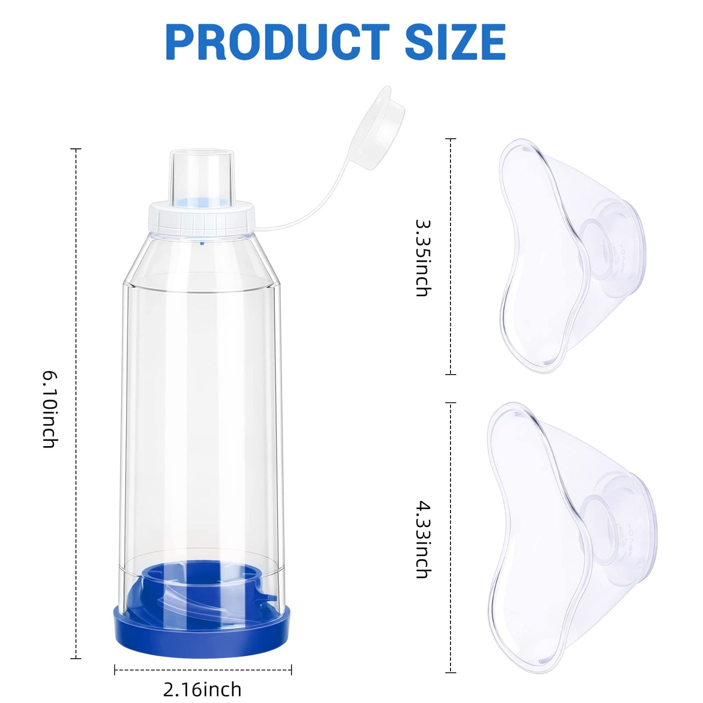 Fivepropy Handheld Spacer for Kids and Adults Includes Child Mask & Adult Blue FivepropyBuy Supplements Australia