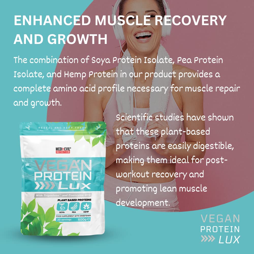 Medi-Evil Nutrition Vegan Protein Powder, Natural Ingredients, Gluten Free and Vegetarian Medi-EvilBuy Supplements Australia