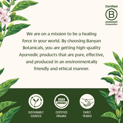 Banyan Botanicals Organic Ashwagandha - 1000mg per Serving - Cortisol Manager & Stress Relief Supplement - Adrenal Support for Mood, Restful Sleep & Muscle Recovery - 180 Tablets - Non-GMO, Vegan* Banyan BotanicalsBuy Supplements Australia