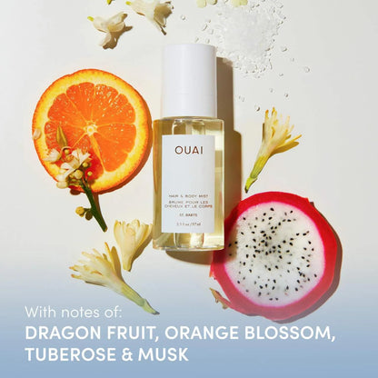 OUAI St. Barts Hair and Body Mist - Tropical-Scented Hair Perfume and Body Spray - Notes of Dragonfruit, Orange Blossom, Tuberose & Musk (3.3 Fl Oz) OUAIBuy Supplements Australia