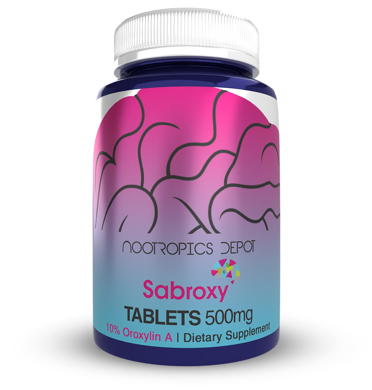 Nootropics Depot Sabroxy® Tablets | 500mg | 30 Count | Minimum 10% Oroxylin-A | Oroxylum indicum | May Help Promote Focus & Motivation | May Help Promote Cognitive Function Nootropics DepotBuy Supplements Australia