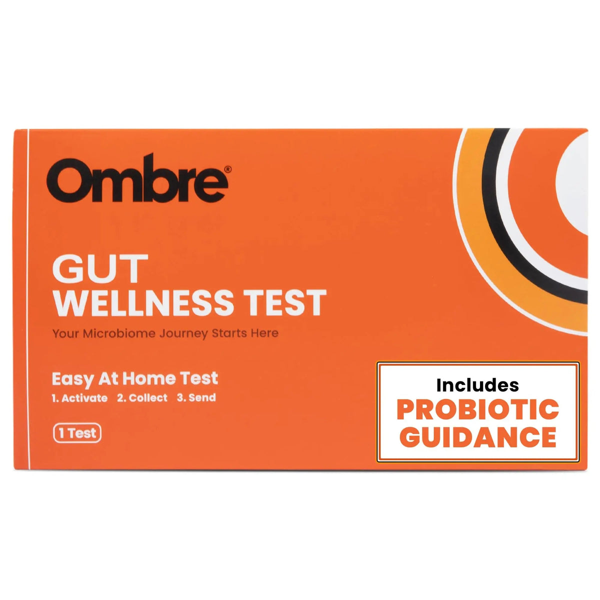 Ombre Gut Health Test Kit - Probiotic Recommender at Home Test for Women & Men - Detailed Custom Gut Microbiome Analysis for Digestive, Immune and Mental Health with Food Suggestions OmbreBuy Supplements Australia