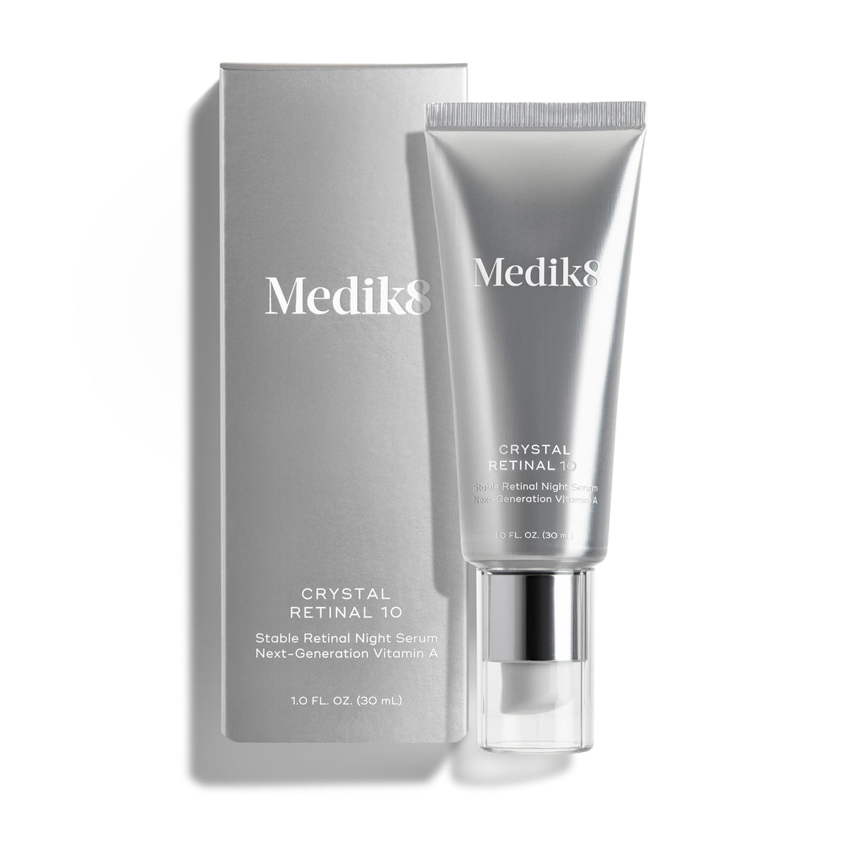 Medik8 Crystal Retinal 10 - Firming, Advanced Skin Retinaldehyde Face Serum - Night Serum with Hyaluronic Acid and Vitamin E - Gluten Free - 1 oz Medik8 buy supplements Au