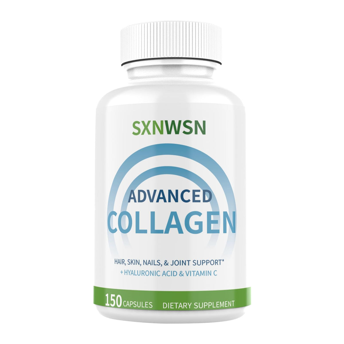 Advanced Multi Collagen Supplement with Vitamin C + Hyaluronic Acid - Hydrolyzed Collagen Peptides Supports for Skin, Joints & Hair* | Collagen Complex 150 Capsules for Women or Men SXNWSNBuy Supplements Australia