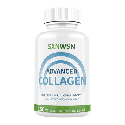 Advanced Multi Collagen Supplement with Vitamin C + Hyaluronic Acid - Hydrolyzed Collagen Peptides Supports for Skin, Joints & Hair* | Collagen Complex 150 Capsules for Women or Men SXNWSNBuy Supplements Australia
