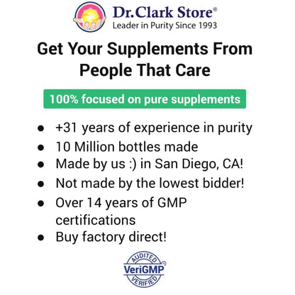 Dr. Clark Inulin Powder (FOS) – Prebiotic Soluble Fiber for Gut Health, 300g – Supports Digestive Health & Regularity
