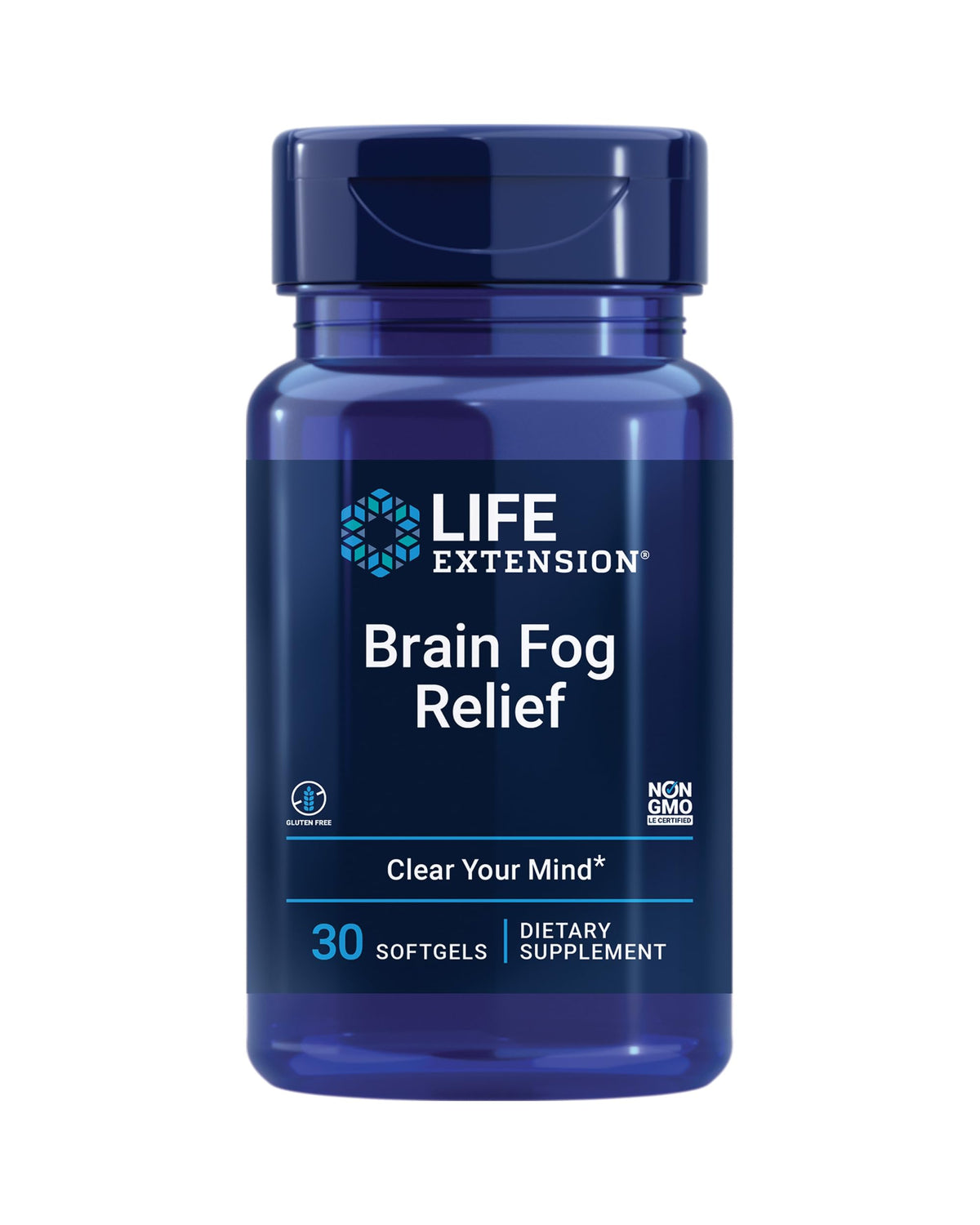 Life Extension Brain Fog Relief, Mango Leaf Extract, standardized Peppermint Oil, nootropic Brain Supplement for Clarity and Focus, Fast-Acting, Caffeine-Free, Gluten Free, Non-GMO, 30 softgels Life ExtensionBuy Supplements Australia