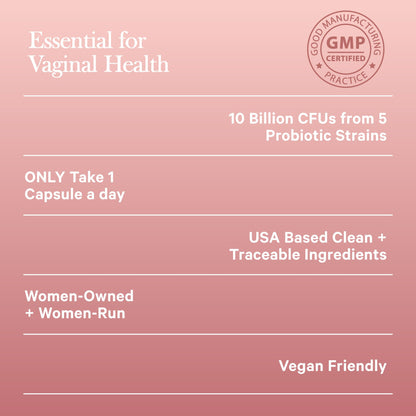 Amy Suzanne Vaginal Probiotics for Women - 10 Billion CFU Probiotic for pH Balance and Urinary Tract Health Amy SuzanneBuy Supplements Australia